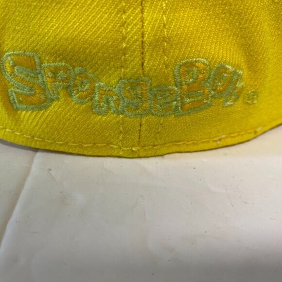 Nickelodeon Spongebob Squarepants Big Face Glasses A-Flex Baseball Cap Hat OSFM - Picture 10 of 10